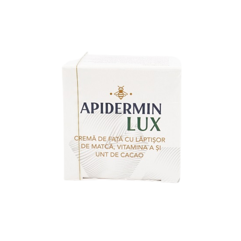 Apidermin Lux Crema de Fata cu Laptisor de Matca si Unt de Cacao 50ml