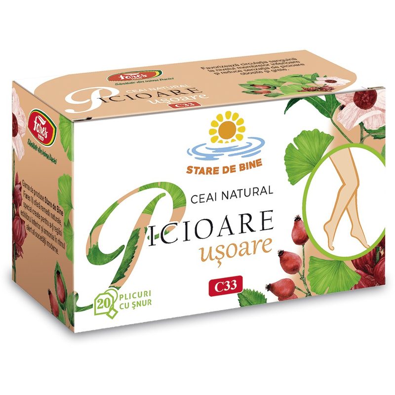 Fares Ceai Picioare Usoare C33 x 20plic