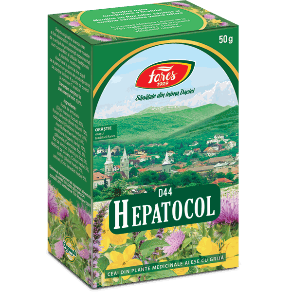Fares Ceai Hepatocol D44 50g vrac