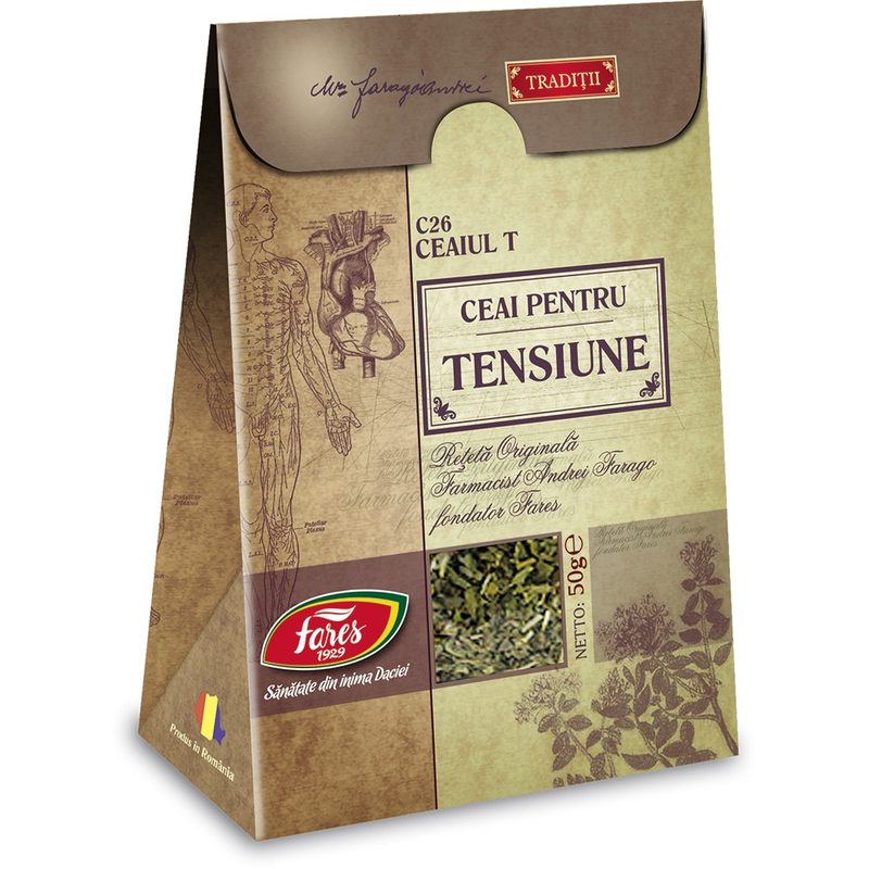 Fares Ceai T (tensiune) C26 50g vrac