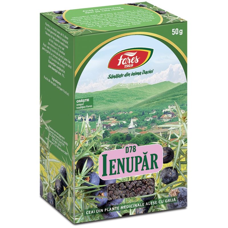 Fares Ceai Ienupar Fructe D78 50g vrac