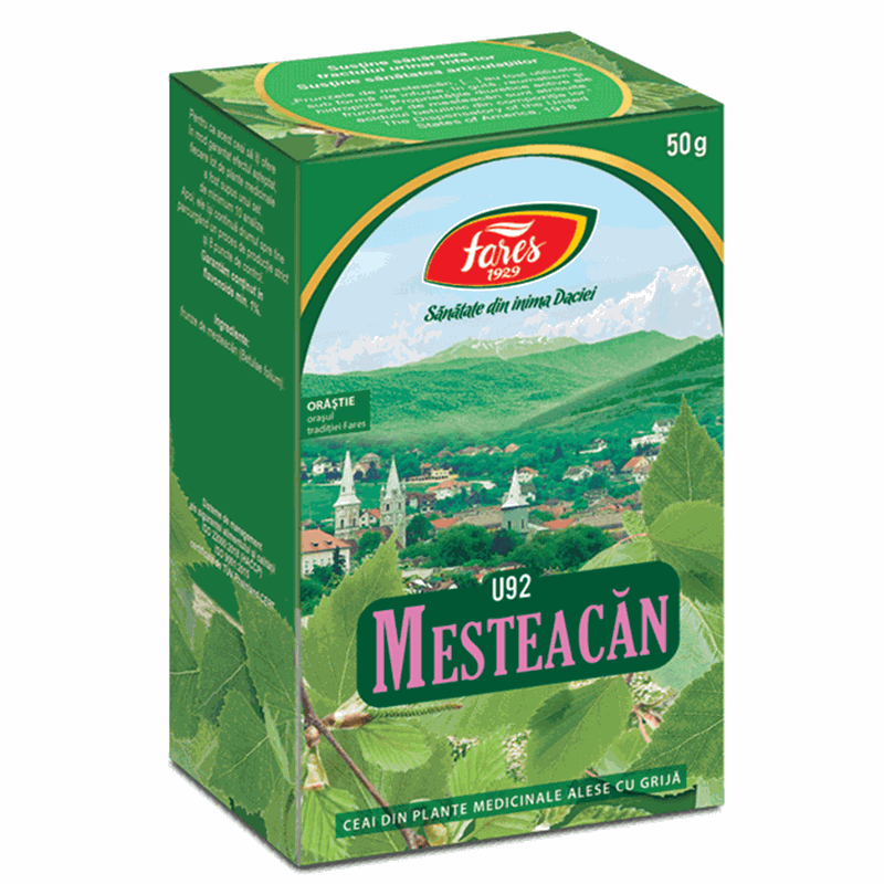 Fares Ceai Mesteacan Frunze U92 50g vrac