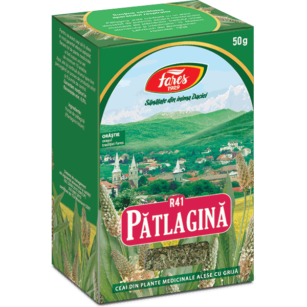 Fares Ceai Patlagina Frunze R41 50g vrac