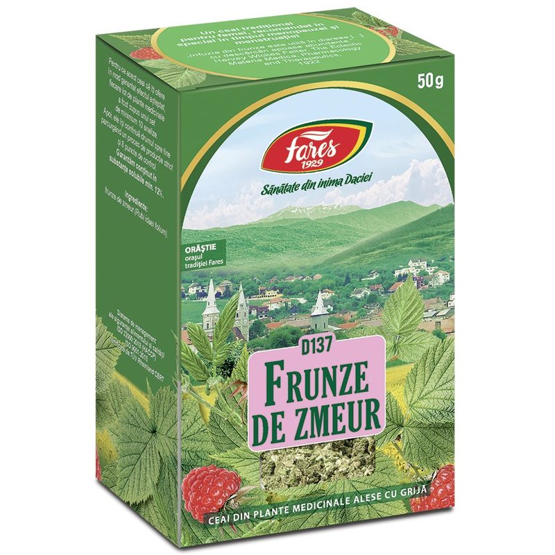 Fares Ceai Zmeur Frunze D137 50g vrac