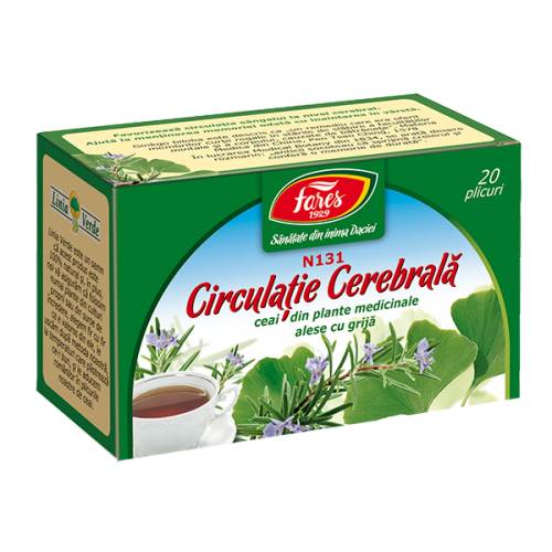 Fares Ceai Circulatie Cerebrala N131 x 20plic