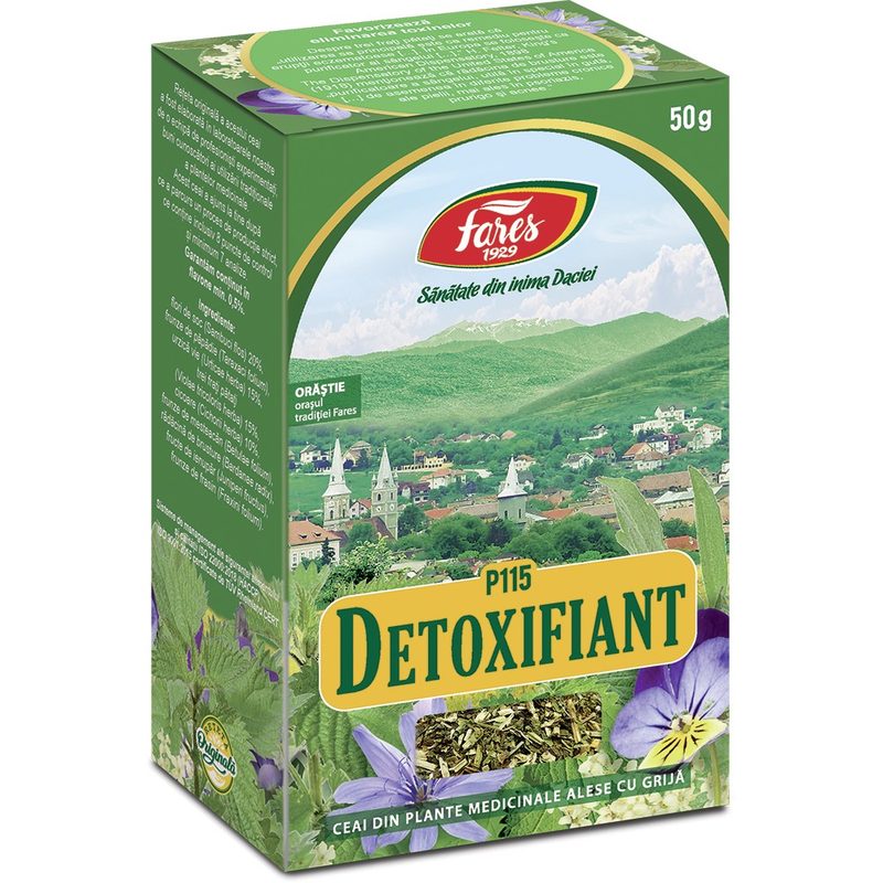 Fares Ceai Detoxifiant Purificarea Organismului P115 50g vrac