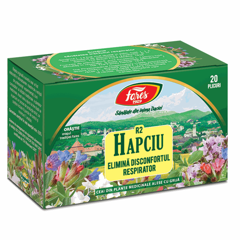 Fares Ceai Hapciu Elimina Disconfortul Respirator R2 x 20plic