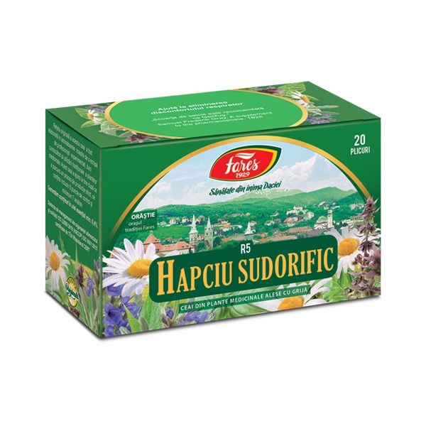 Fares Ceai Hapciu Sudorific R5 x 20plic