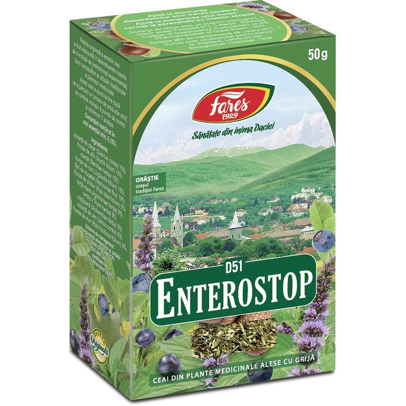 Fares Ceai Enterostop D51 50g vrac