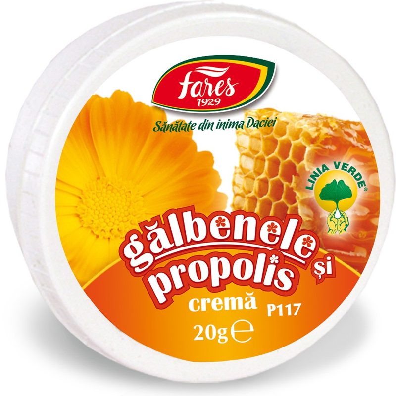 Fares Crema Galbenele si Propolis P117 20g