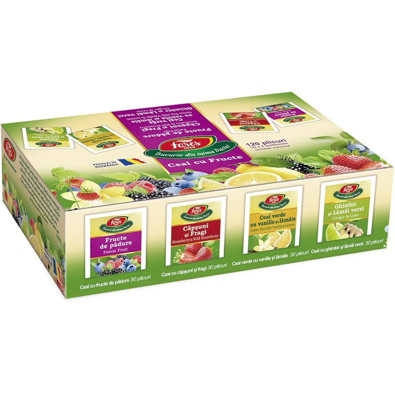 Fares Ceai Aromfruct Asortat x 120plic cu snur