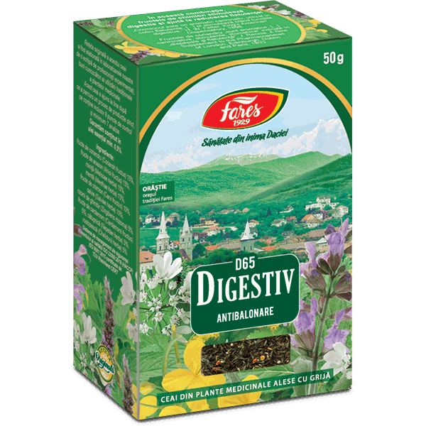 Fares Ceai Digestiv Antibalonare D65 50g vrac