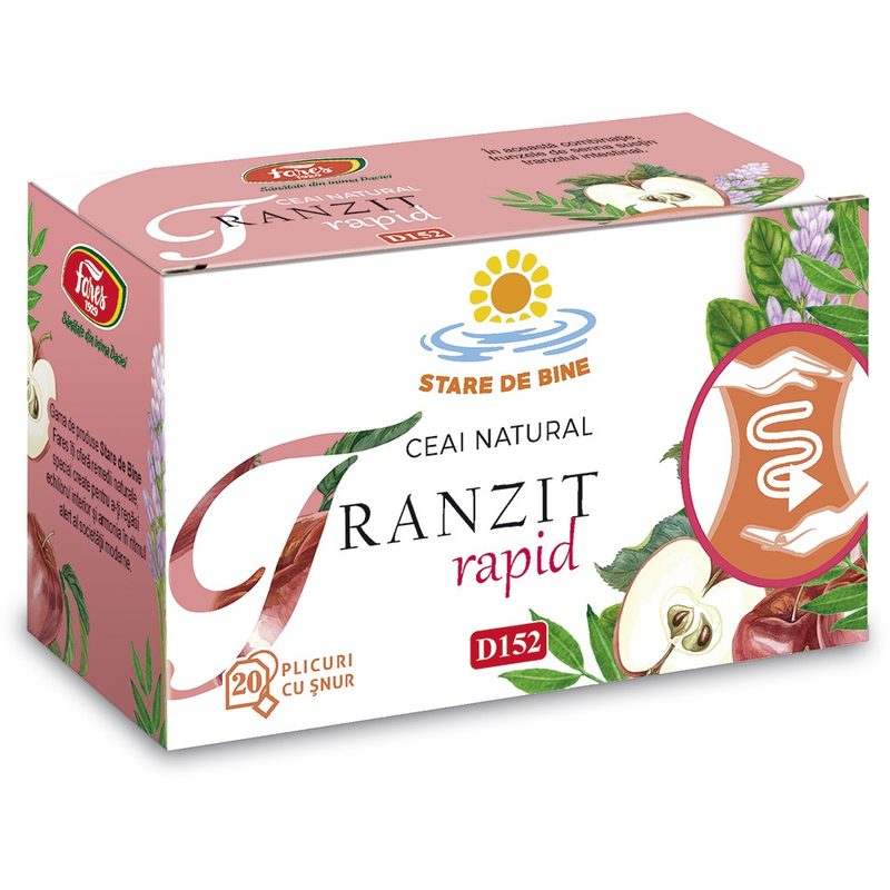 Fares Ceai Tranzit Rapid D152 x 20plic