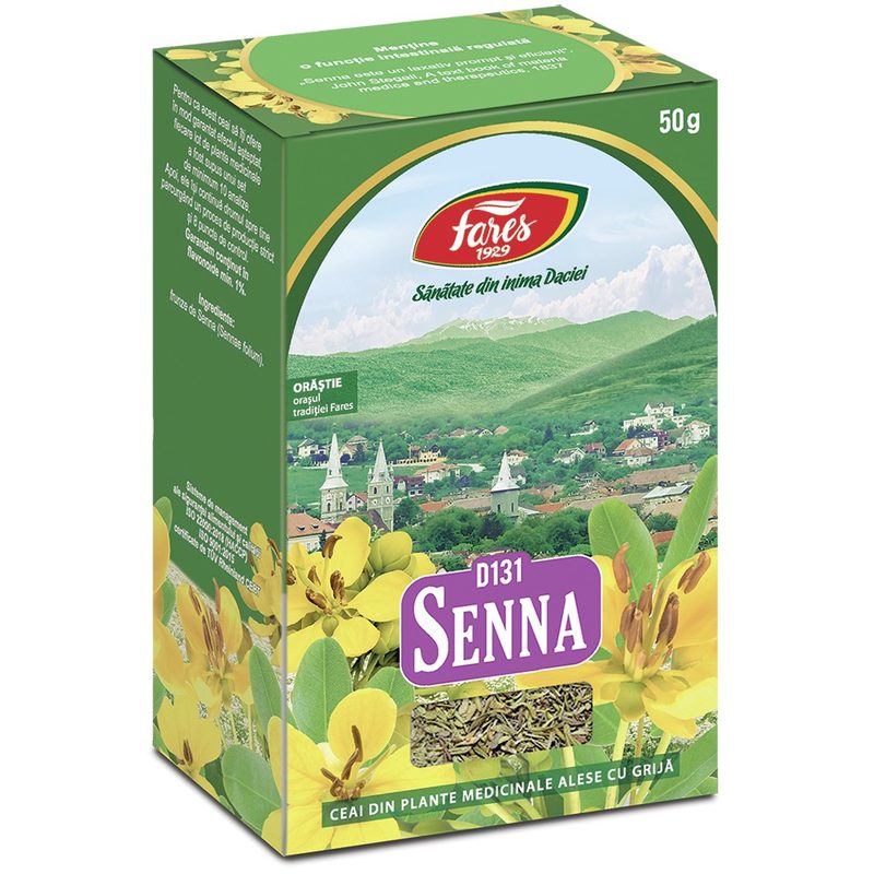 Fares Ceai Senna Frunze D131 50g vrac