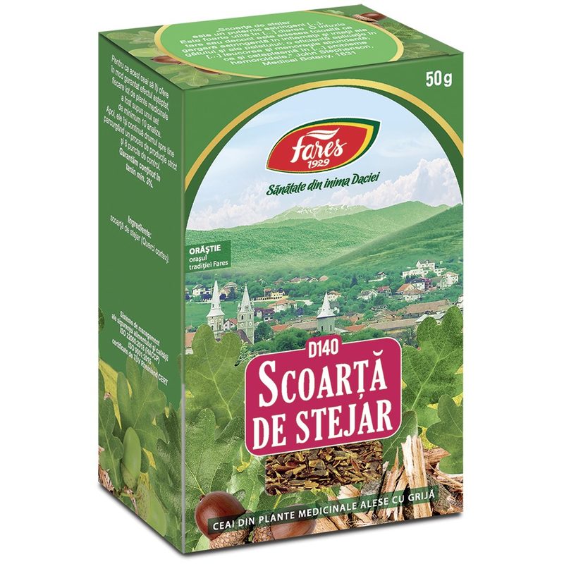 Fares Ceai Stejar Scoarta D140 50g vrac