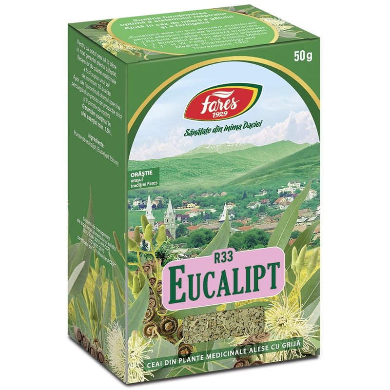 Fares Ceai Eucalipt Frunze R33 50g vrac
