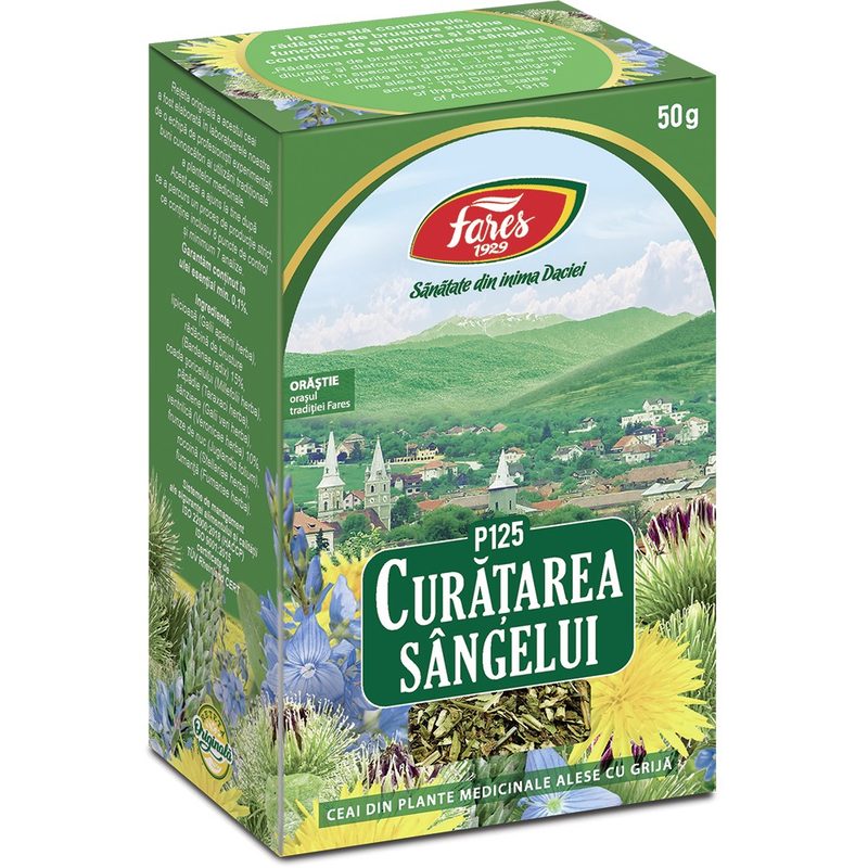 Fares Ceai Curatarea Sangelui P125 50g vrac