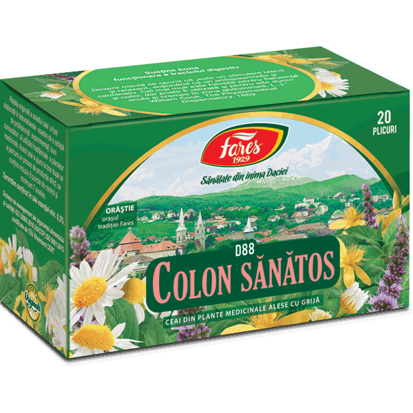 Fares Ceai Colon Sanatos D88 x 20plic