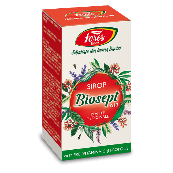 Fares Biosept Sirop cu Miere si Propolis A13 100ml
