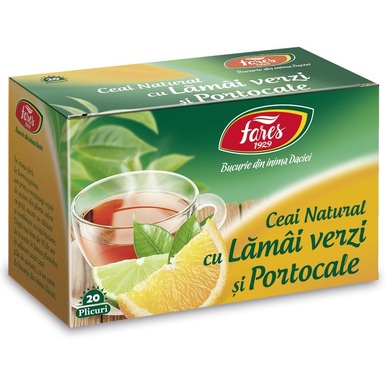 Fares Ceai Lamai Verzi si Portocale x 20plic