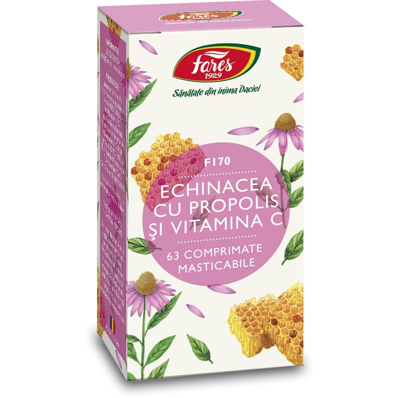 Fares Echinacea cu Propolis si Vit C F170 x 63cpr