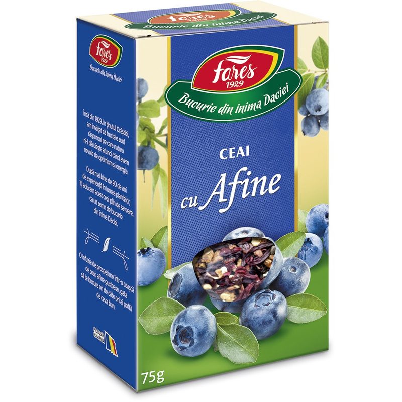Fares Ceai Afine Fructe Aromfruct 75g vrac