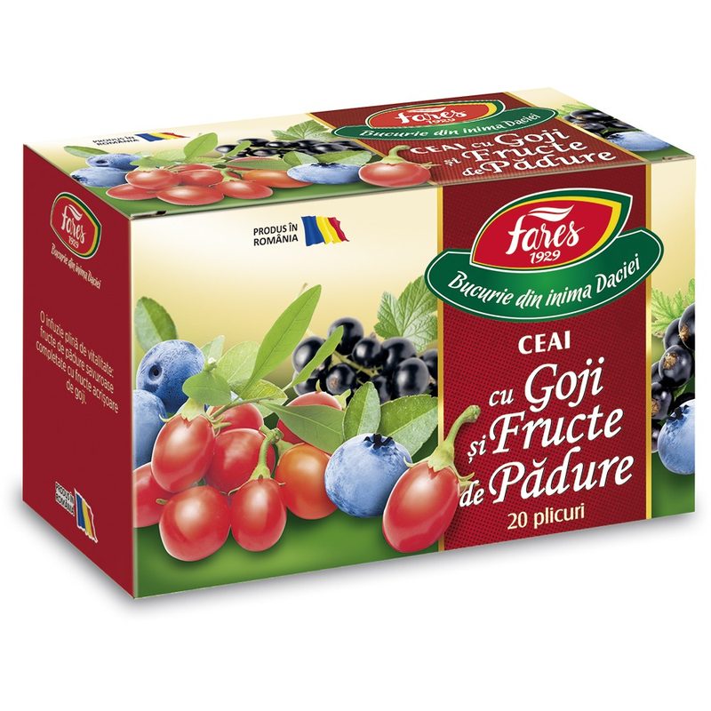 Fares Ceai Goji SI Fructe de Padure x 20plic