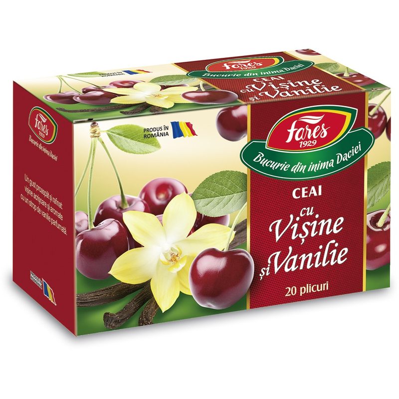 Fares Ceai Visine si Vanilie x 20plic