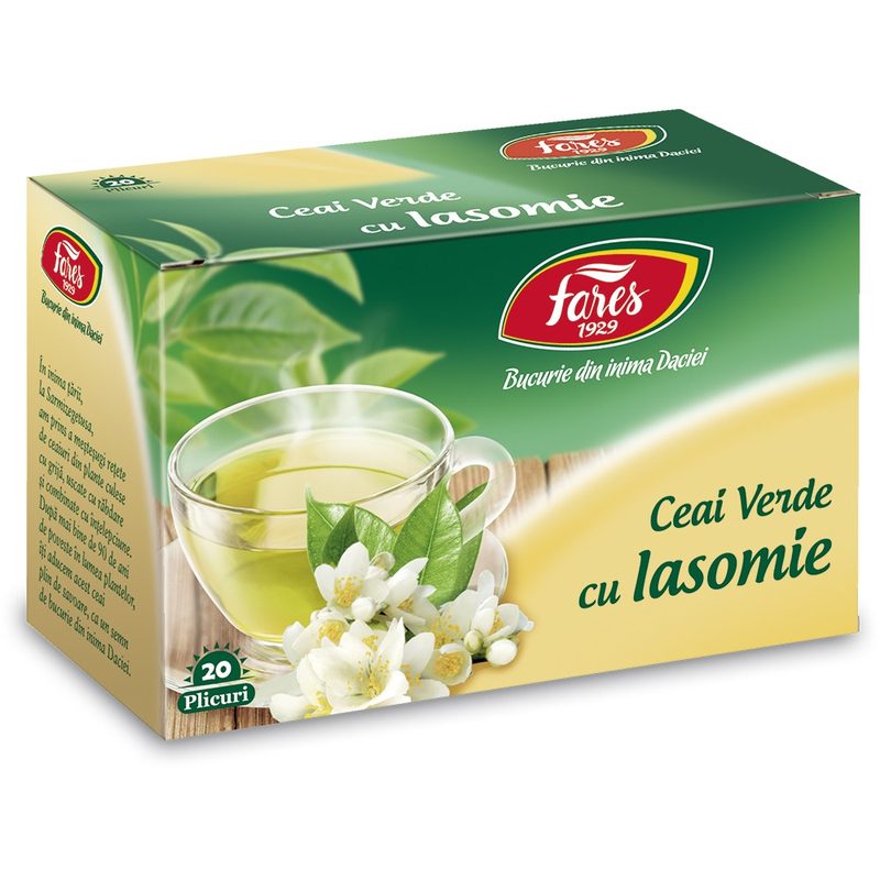 Fares Ceai Verde cu Iasomie x 20plic