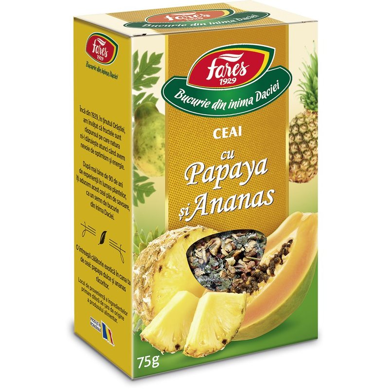 Fares Ceai Papaya si Ananas 75g vrac