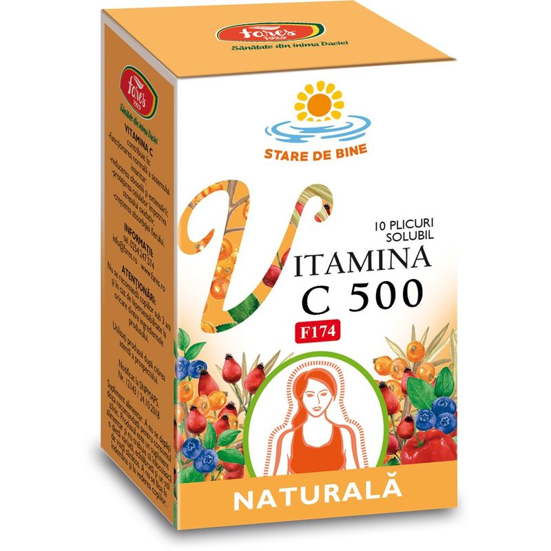 Fares Vitamina C 500 Naturala F174 x 10plic