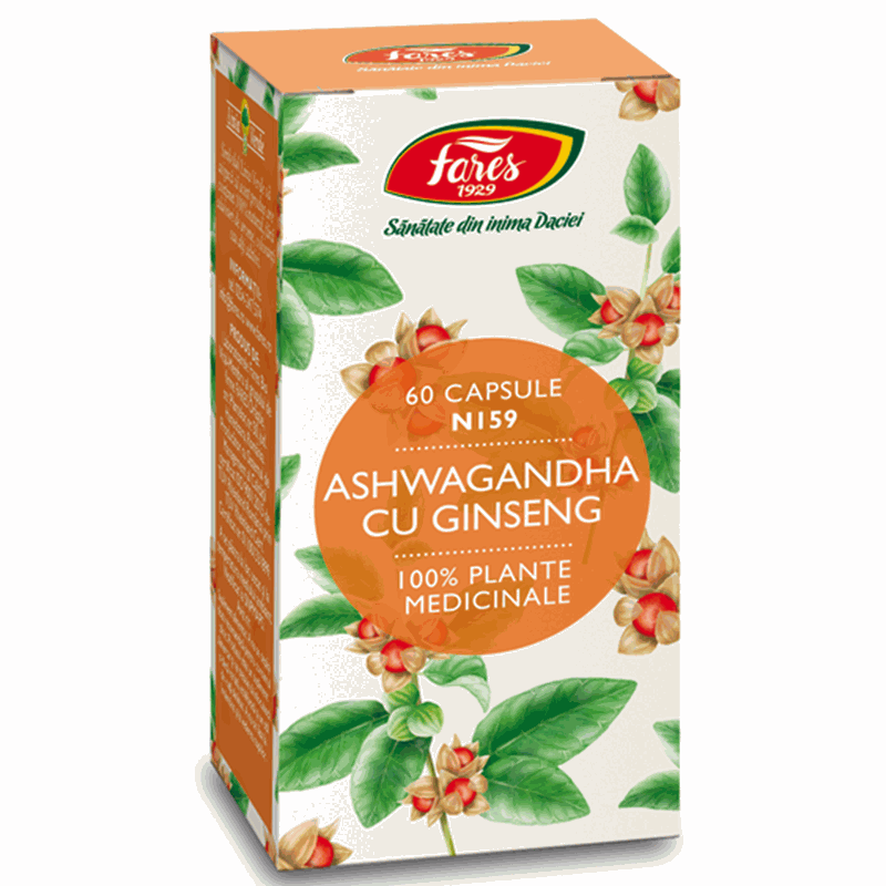 Fares Ashwagandha cu Ginseng  N159 x 60cps