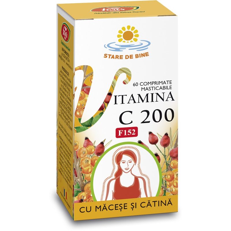 Fares Vitamina C 200 Macese si Catina F152 x 60cpr