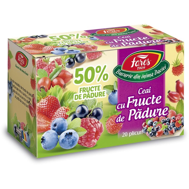 Fares Ceai Fructe de Padure 50% Fr de Pad x 20plic