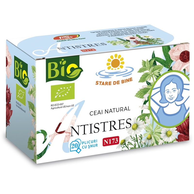 Fares Ceai Antistres Bio N173 x 20plic cu snur
