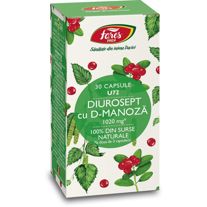 Fares Diurosept cu D-Manoza U72 x 30cps