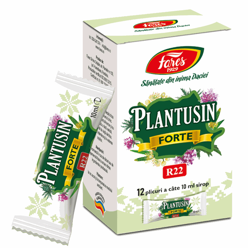 Fares Plantusin Forte Sirop R22 10ml x 12plic