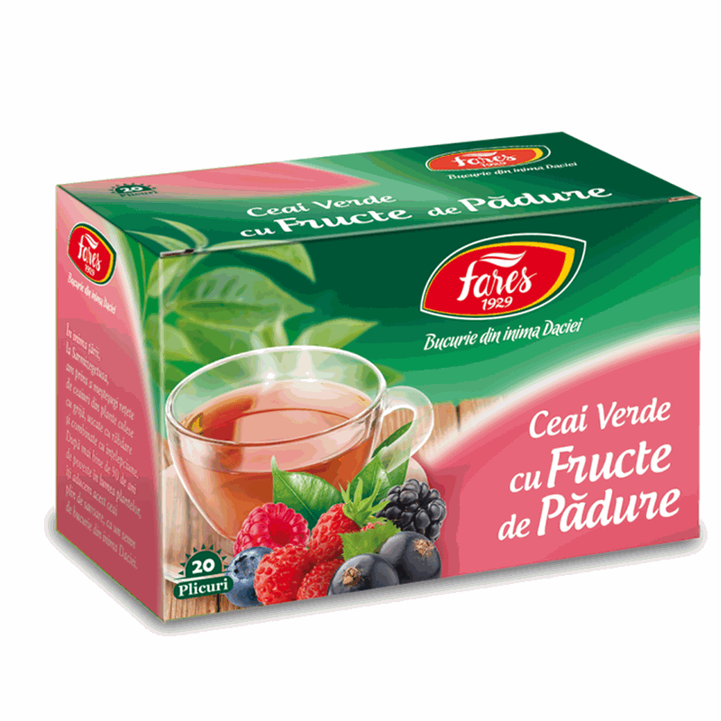 Fares Ceai Verde cu Fructe de Padure x 20plic