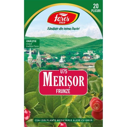 Fares Ceai Merisor Frunze U75 x 20plic