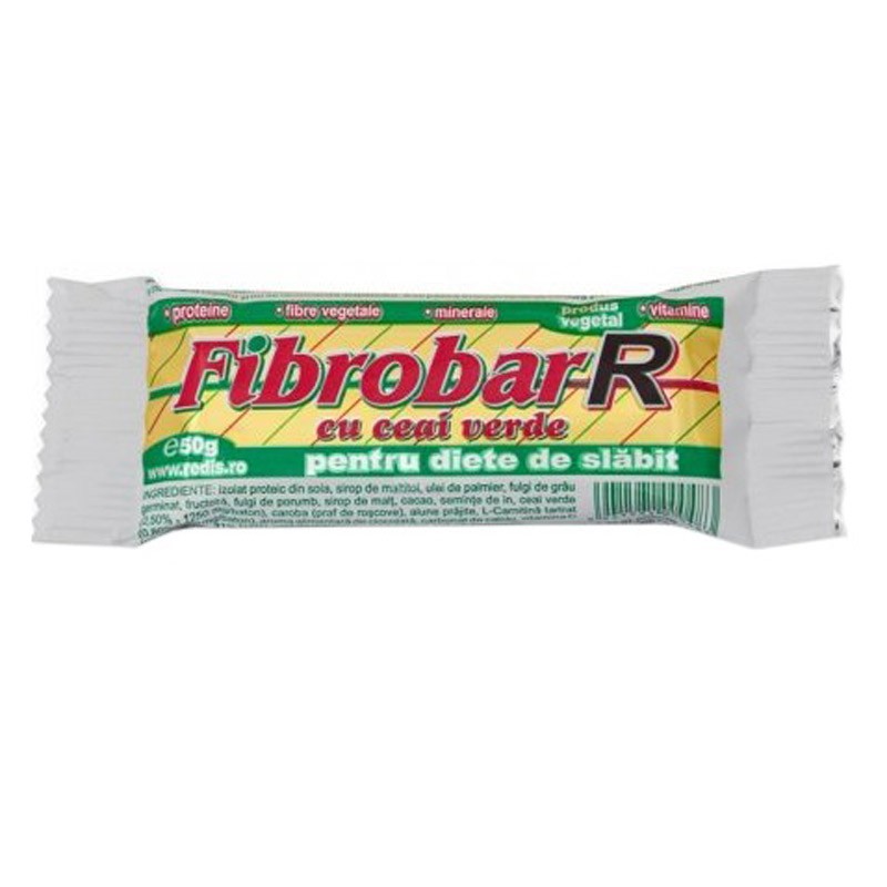 Baton Fibrobar R cu Ceai Verde 50g Redis