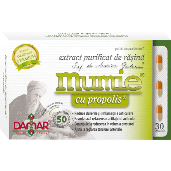 Extract Purificat de Rasina Mumie cu Propolis x 60cps Damar