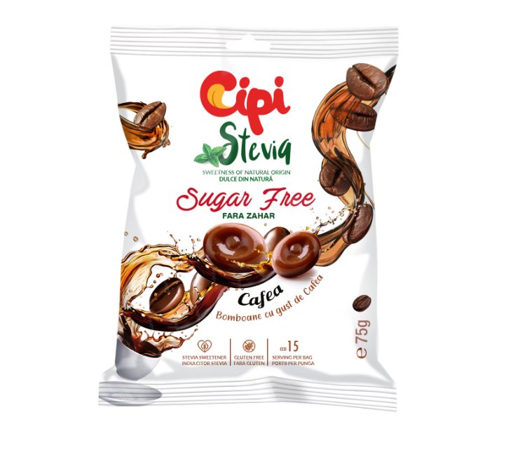 Cipi Bomboane Stevia Cafea 75g