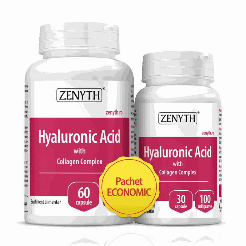 Acid Hyaluronic cu Collagen Complex 60+30cps Gratis Zenyth