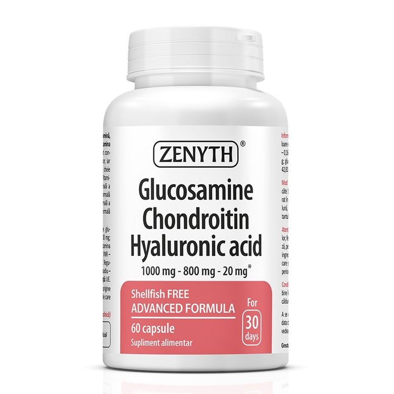 Glucosamine Chondroitin Acid Hyaluronic x 60cps Zenyth