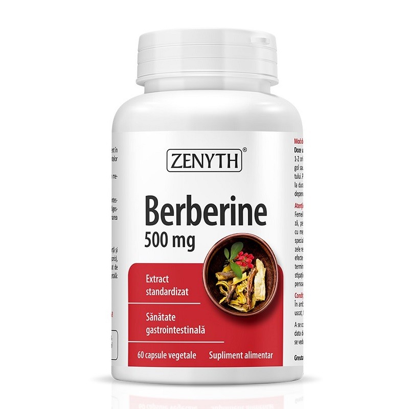 Berberine 500mg x 60cps Zenyth