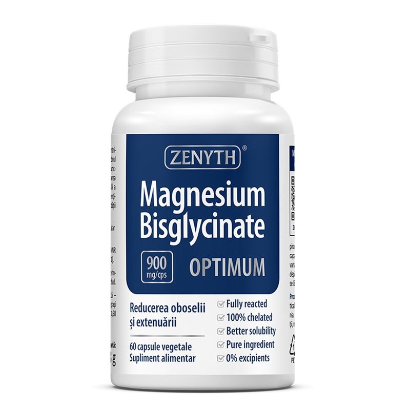 Magnesium Bisglycinate Optimum 900mg x 60cps Zenyth