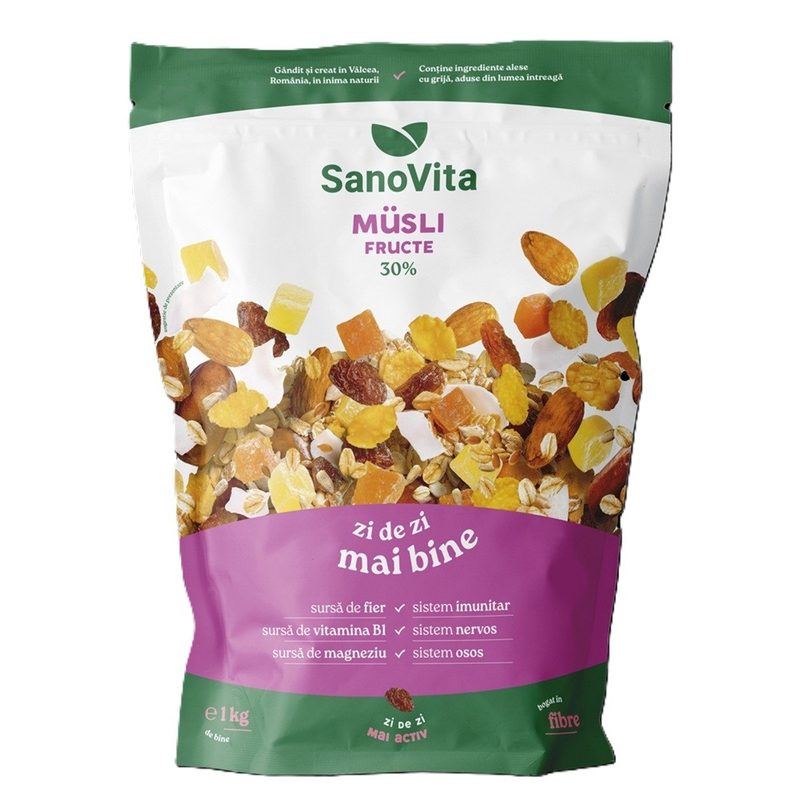 Sanovita Musli cu Fructe 1000g