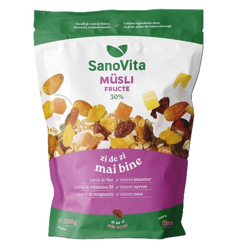 Sanovita Musli cu Fructe 500g