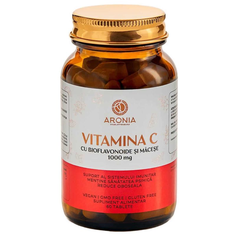 Vitamina C cu Bioflavonoide si Macese 1000mg x 60cpr Aronia Charlottenburg