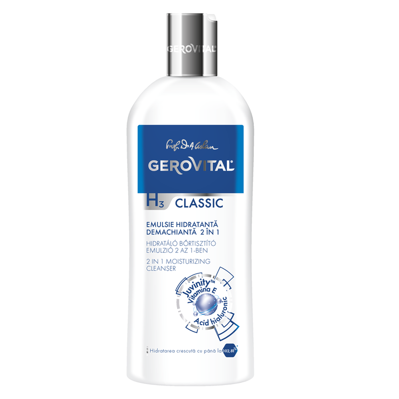 Gerovital H3 Classic Emulsie Hidratanta Demachianta 2in1 200ml